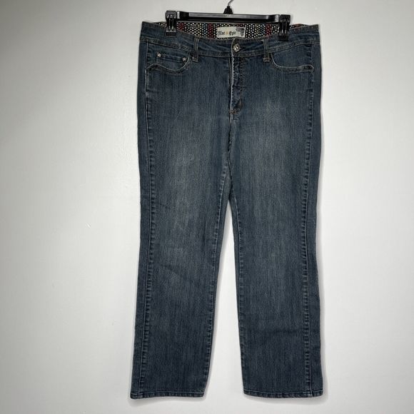 Blue Epic Jeans Women's Blue Denim Mid Rise Size 12 - Picture 2 of 12